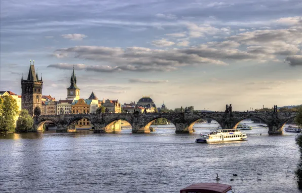 HDR, Прага, Карлов мост