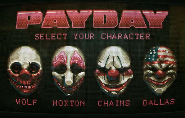 Game, mask, Payday 2, Payday