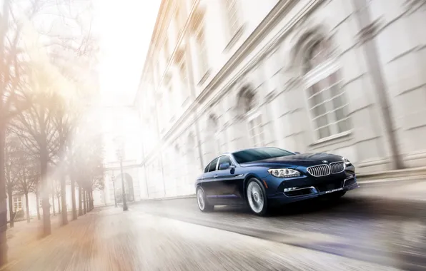 Улица, скорость, автомобиль, BMW Alpina B6