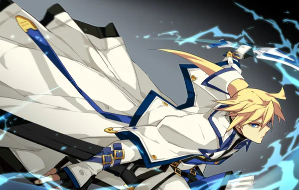 Взгляд, аниме, арт, парень, Guilty Gear