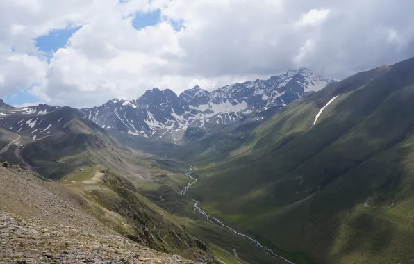 Пейзаж, горы, природа, landscape, nature, mountains, кавказ, домбай