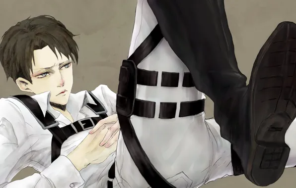 Парень, Атака Титанов, Shingeki No Kyojin, капрал Леви