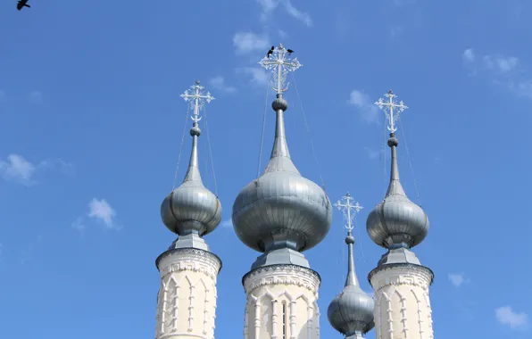 Небо, купола, Суздаль