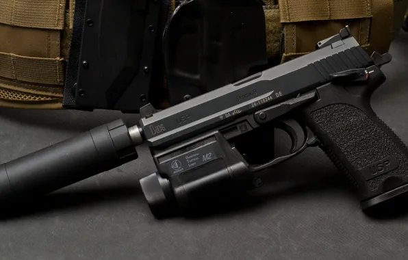 Германия, глушитель, USP, самозарядный пистолет, Heckler&amp;Koch, 9SD