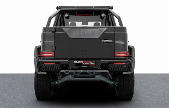 Черный, Мерседес, Brabus, вид сзади, Гелик, Брабус, Mercedes-Benz G-Class, 2023