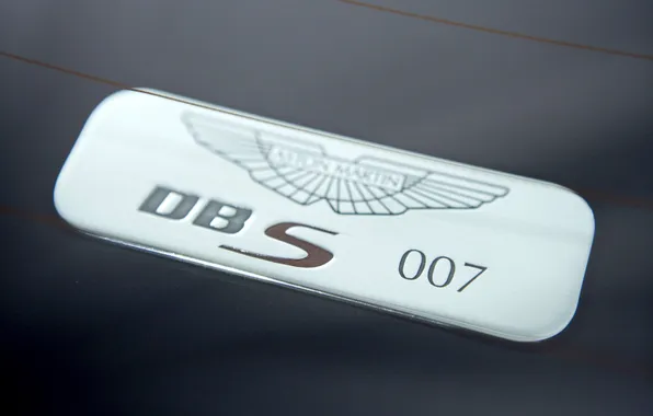 Aston Martin, табличка, 2006, Coupe, Aston Martin DBS, Купе, 007 Casino Royale