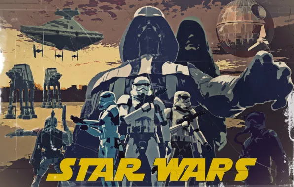 Star Wars, звездные войны, постер