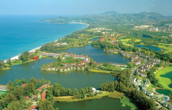Город, океан, побережье, Таиланд, Phuket