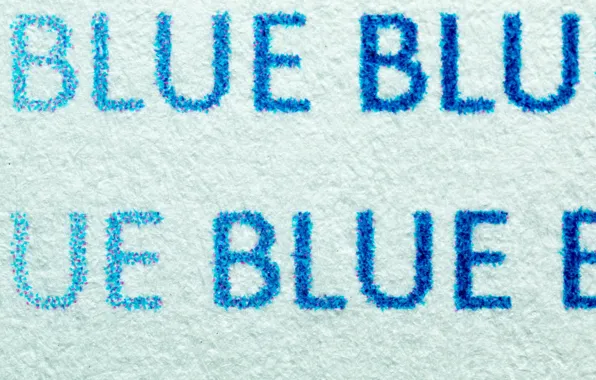 Blue, Macro, Print