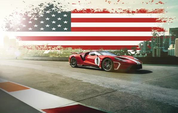Картинка Ford, Muscle, USA, RED, America, SuperCar