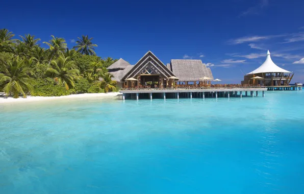 Океан, Мальдивы, курорт, экзотика, water, island, baros maldives resort