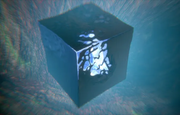 Глубина, куб, deep, blender3d, примитив