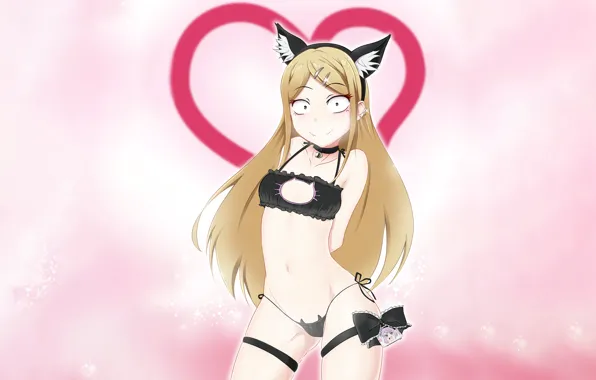 Girl, sexy, lingerie, pantsu, bra, cleavage, panties, long hair