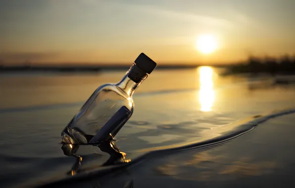 Картинка Sunset, Message, Bottle, Odessa