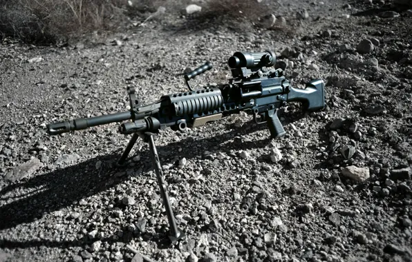 Картинка FN Herstal, ручной пулемёт, Mark 48, 62×51 мм