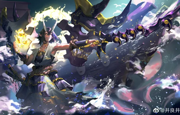 Фэнтези, onmyouji, Onmyouji, Onmyouji (NetEase), Ootakemaru