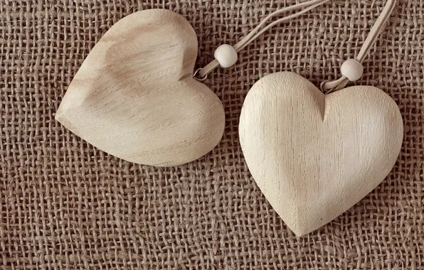 Любовь, сердечки, love, wood, romantic, hearts, cloth