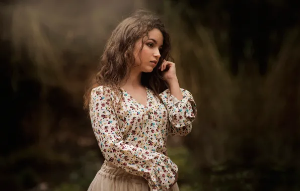 Блузка, губки, локоны, Carmen Gabaldon