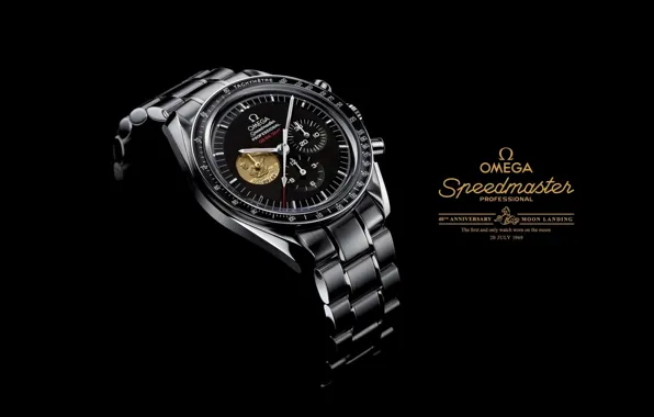 Часы, 1969, OMEGA, speedmaster Professional, moon landing watch