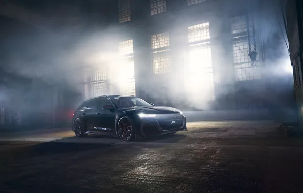 Audi, Light, Blue, ABT, RS6
