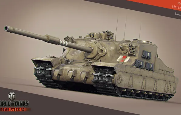 Картинка танк, Великобритания, танки, рендер, WoT, Мир танков, United Kingdom, tank