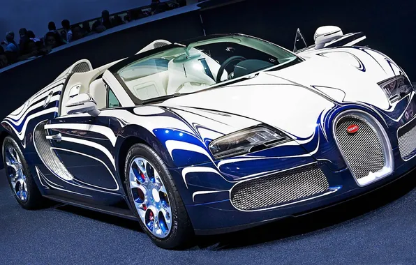 Авто, синий, Bugatti