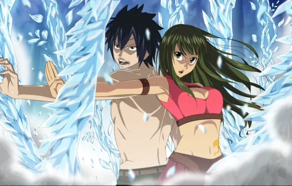 Ice, anime, Gray, manga, Fairy Tail, oppai, mahou, japonese