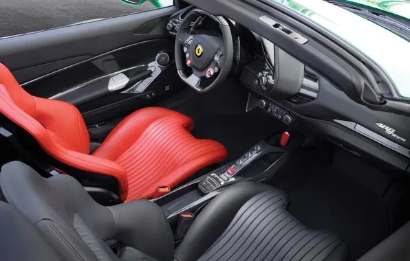 Картинка Ferrari, 2016, 488, Ferrari 488 Spider "The Green Jewel"