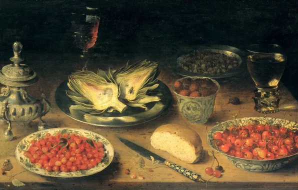 Масло, картина, Натюрморт, Osias Beert, 1624, Осиас Берт Старший