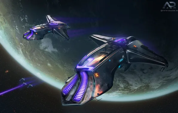 Космос, планета, Online Strategy Game, A.D. 2460, The Volt