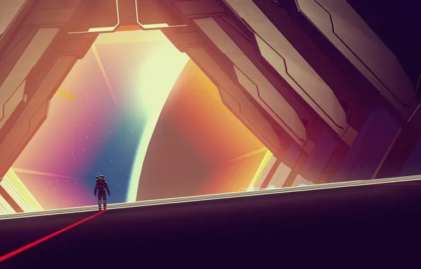 Космонавт, скафандр, Man's Sky