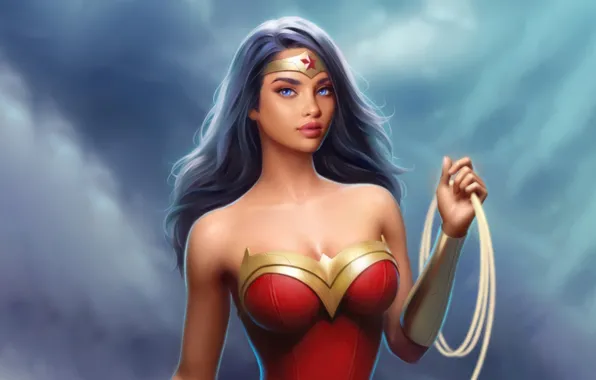 Картинка woman, art, comic, wonder