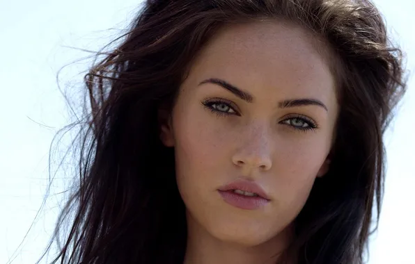 Девушка, Megan Fox, волосы, актриса, губы