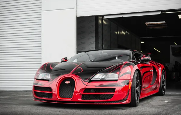 Bugatti, Grand, Veyron, Red, Black, Sport, Rouge, Vitesse L'Or