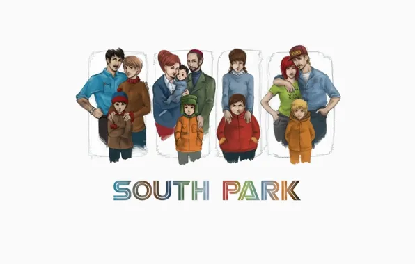 Картинка кенни, South Park, Южный Парк, картман, каил, саус парк, мултсериал, стэн