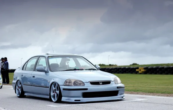 Honda, jdm, tuning, civic, low, stance, mugen, type r