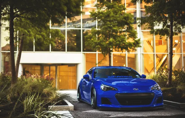 Картинка brz, front, брз, субару, blue, Subaru, спорткар