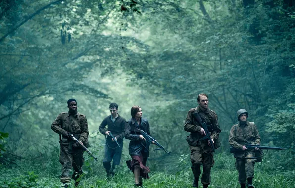 Soldiers, nature, army, films, weapons, world war II, movies, Nazi