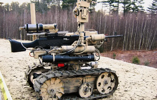 Оружие, робот, боевой, радиоуправляемый, армия сша