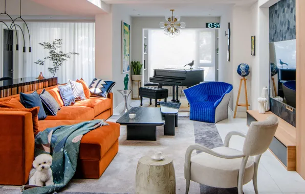 Интерьер, рояль, гостиная, ShiGuang Home, by Lyu Aihua