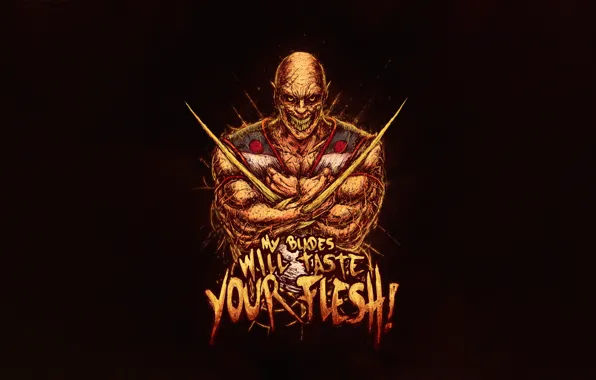 Минимализм, Стиль, Фон, Боец, Art, Style, Mortal Kombat, Background