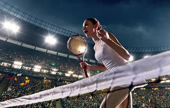 Sport, tennis, teen, tournament, tennis ball, tennis net, tennis racket