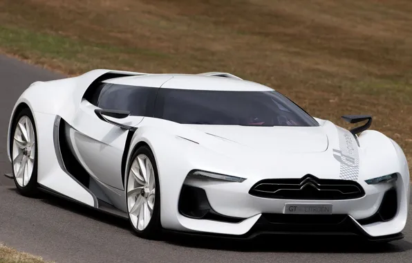 Concept, белый автомобиль, Citroёn