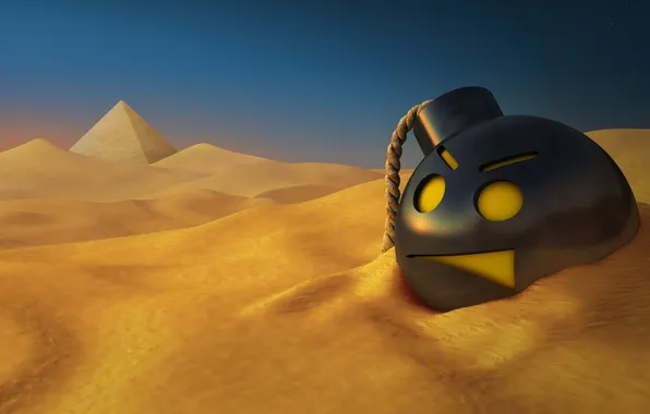 Песок, пустыня, бомба, египет, Serious Sam HD