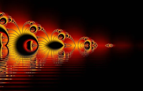 Картинка отражение, узор, фрактал