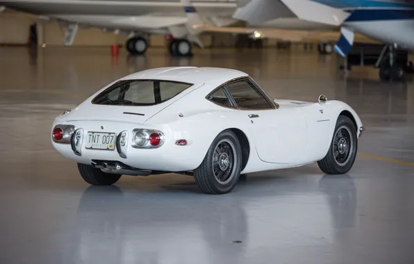 Белый, ангар, white, sportcar, japan, 1967, 2000GT, TOYOTA