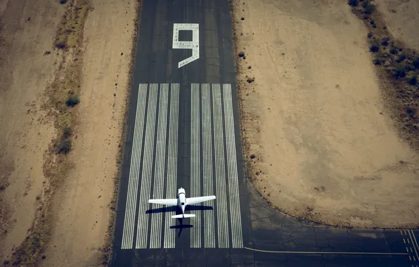Полоса, самолёт, аэродром, девять, Lufthansa European Flight School