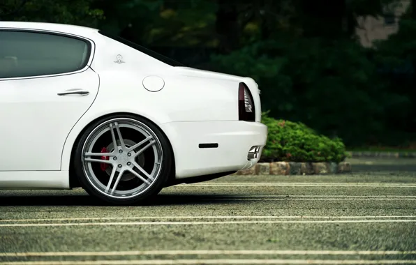 Maserati, Quattroporte, Авто, Белый, Диск, Седан