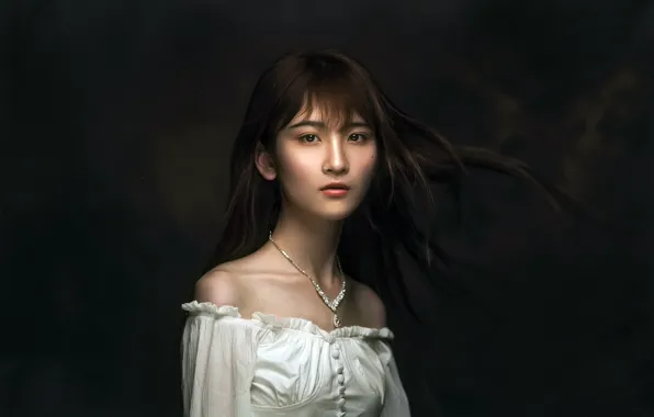 Взгляд, девушка, портрет