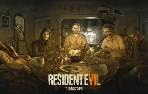 Game, Biohazard, Dinner, Resident Evil 7